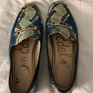 Sam Edelman Multicolor Snake Print Loafers